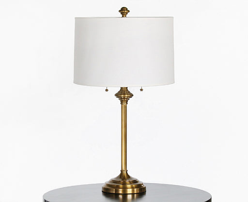 TL317 Antique Brass Monroe Table Lamp