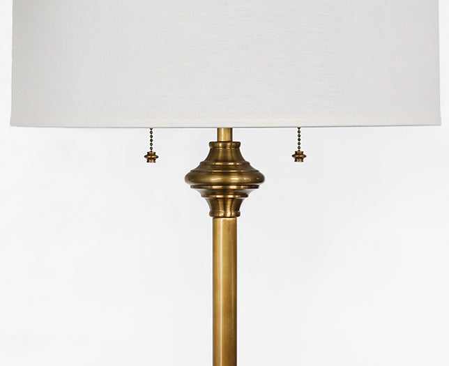 TL317 Antique Brass Monroe Table Lamp