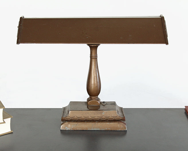 Vintage Brown Fluorescent Desk Lamp