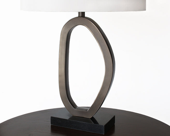 Open Slanted Oval Ring Table Lamp