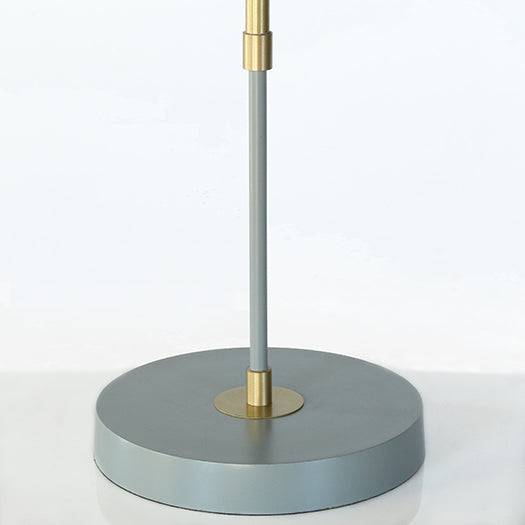 Brass & Gray Mid-Century Style Table Lamp