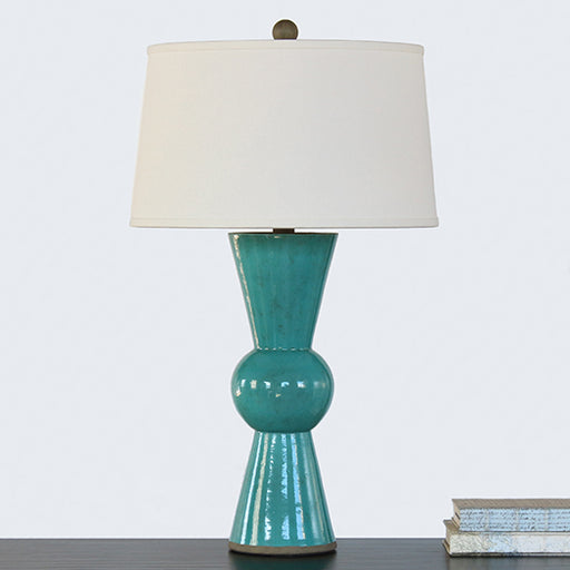 TL424 - Bow Tie Teal Table Lamp