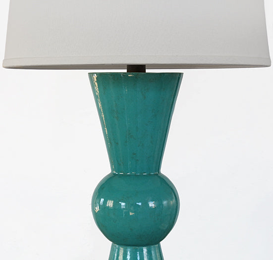 TL424 - Bow Tie Teal Table Lamp