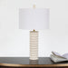 TL425 - Turned SandStone Table Lamp 