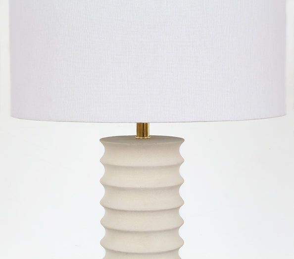 TL425 - Turned SandStone Table Lamp 