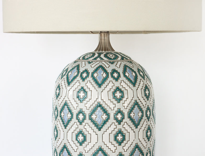 Blue Mosaic Table Lamp