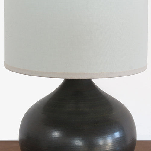 Coal Grey Orb Table Lamp