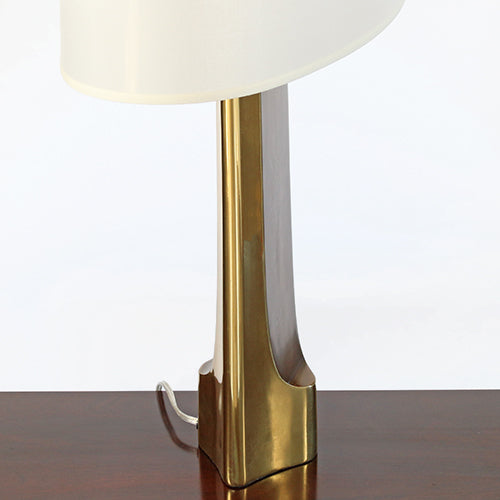 Brushed Brass On Brass Table Lamp