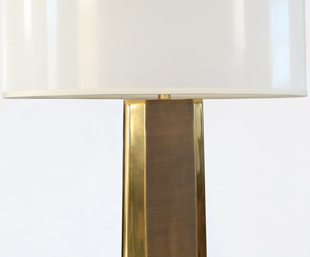 Brushed Brass On Brass Table Lamp