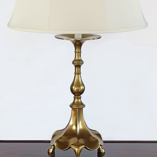 Antique Brass Candlestick Table Lamp