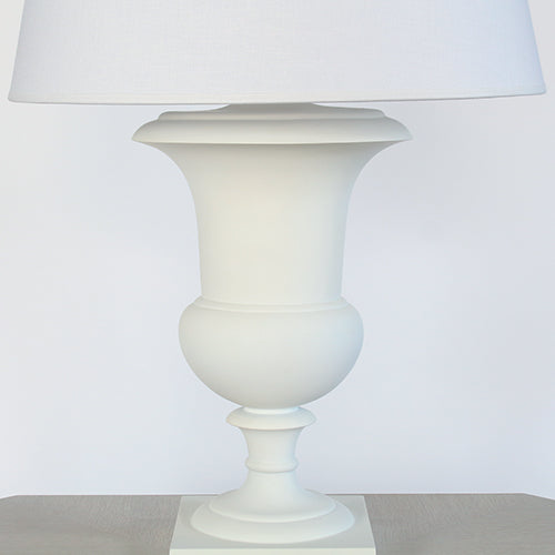 White Classical Urn Table Lamp