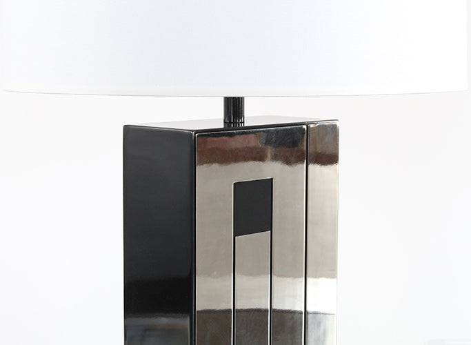 Mirror Panel Geometric Table Lamp