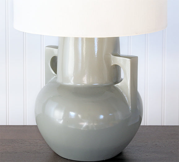 Light Grey Aluminum Table Lamp