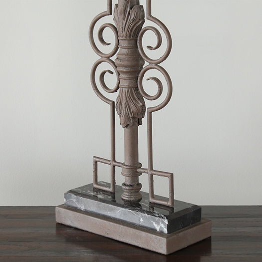 Wrought Iron Scrollwork Table Lamp