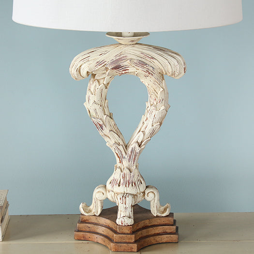 Twin Acanthus Leaf Table Lamp
