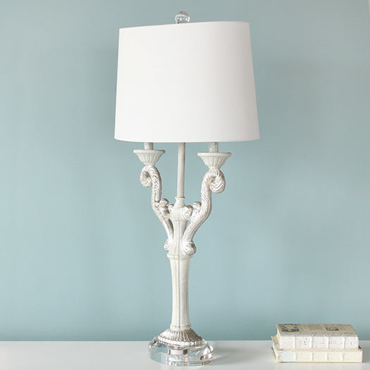 Twin Candelabra Table Lamp