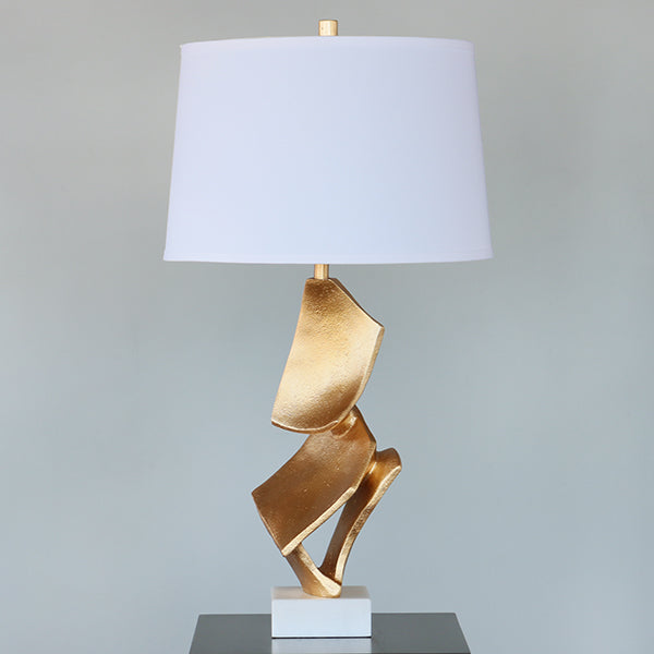 Gold Leaf Abstract Table Lamp