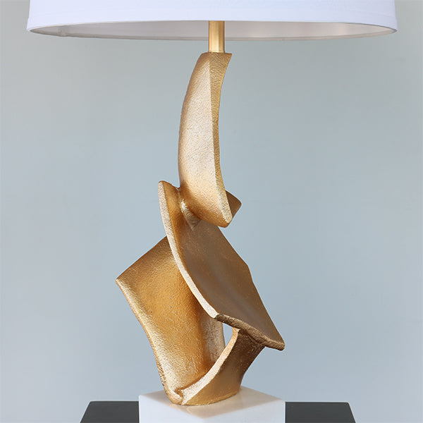 Gold Leaf Abstract Table Lamp