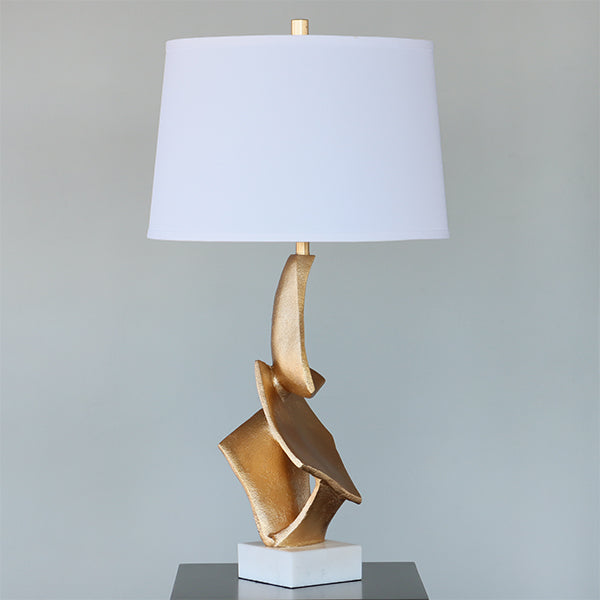 Gold Leaf Abstract Table Lamp