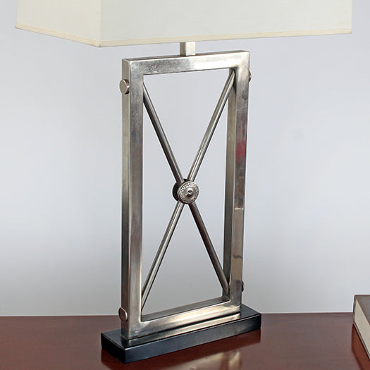 TL60 - Antique Chrome X Base Lamp