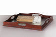 TRAY45 - Square Mahogany Serving Tray