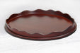 TRAY46 - Oval Mahogany Serving Tray