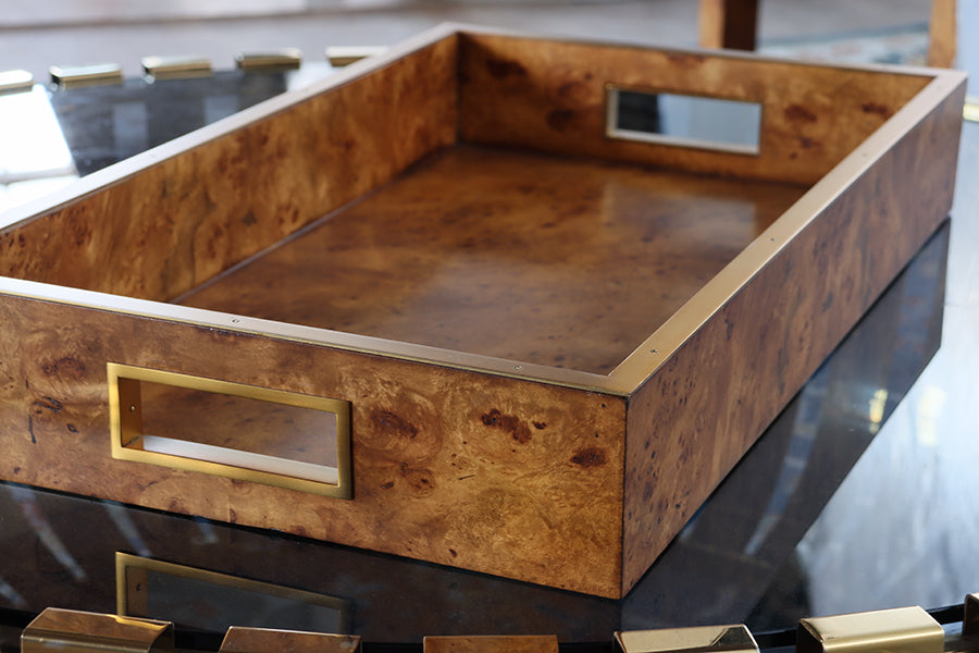 Burled Serving Tray