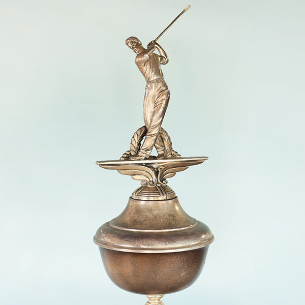 Vintage Silver Golfer Trophy