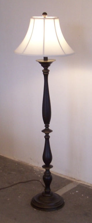 turned wood floor lamp 7