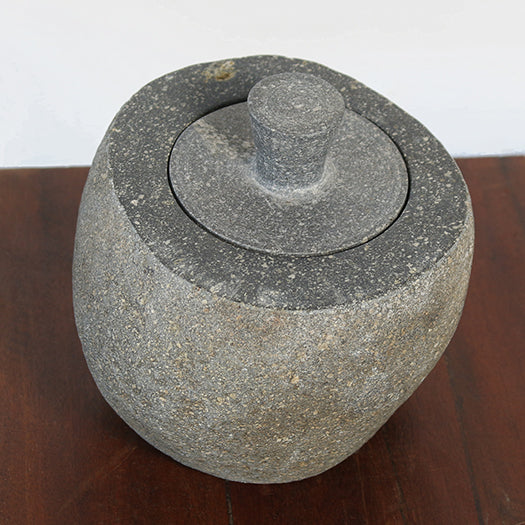 URN101 - Riverstone Lidded Jar