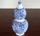 VASE196 Blue and White Gourd Vase