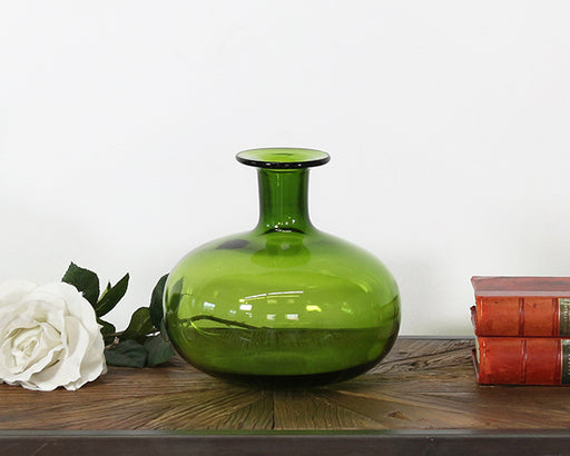 VASE200 -  Small Green Glass Vase 