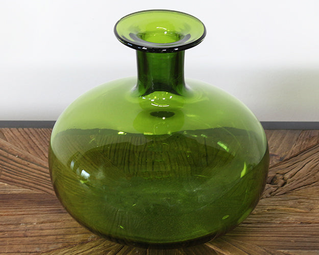 VASE200 -  Small Green Glass Vase 