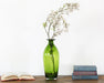 VASE201- Narrow-Neck Tall Green Glass Vase