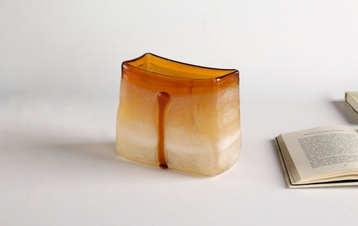 VASE230 Cream Cognac Vase
