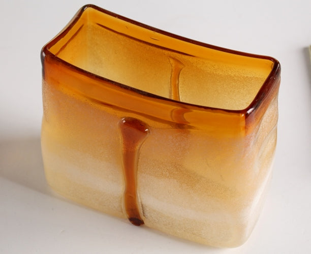 VASE230 Cream Cognac Vase