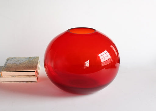 VASE244 Large Red Pod Vase