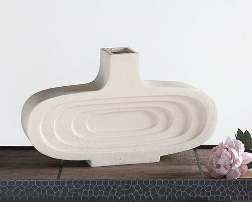 VASE262 Sonic Round Sandstone Vase