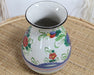 VASE270 - Cream Ceramic Vase With Floral Motif