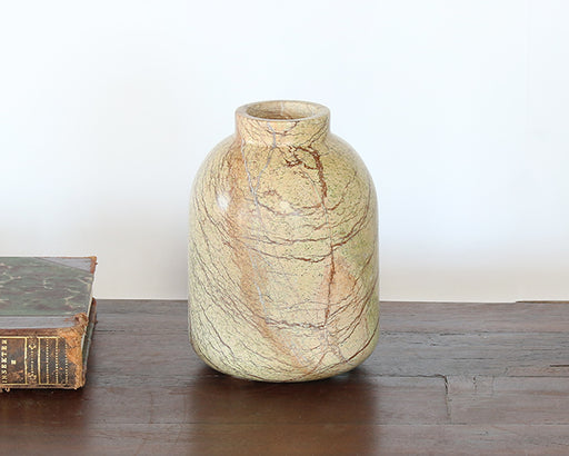 VASE273 - Medium Marble Rain Forest Green Vase