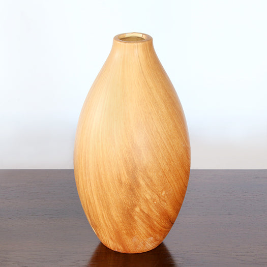 Hand-Painted Ceramic Faux Chestnut Grain Vase