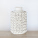 VASE279 - Small White Ceramic Floral Vase