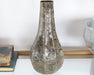 VASE285 - Large Iron Teardrop Vase With Antiqued Silver Finish