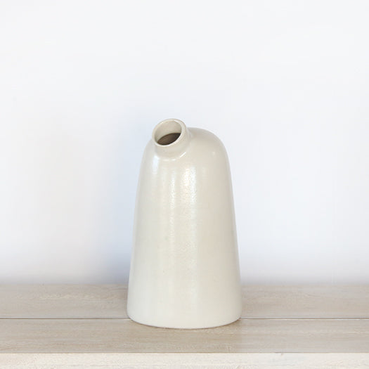 VASE286 - Small Ceramic Frisco Cream Vase 