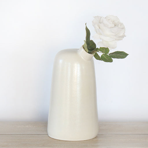 VASE287 - Medium Ceramic Frisco Cream Vase