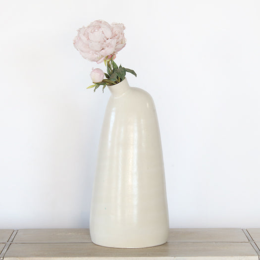 VASE288 - Large Ceramic Frisco Cream Vase