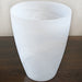 VASE290 - Large Matte Alabaster White Swirl Vase