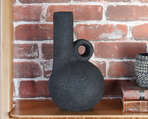 VASE297 - Dark Grey Bottle Crop