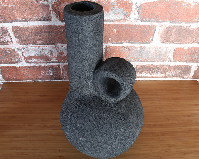 VASE297 - Dark Grey Bottle Crop