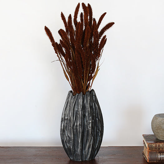 VASE299 - Moment Rough Washed Aluminium Vase